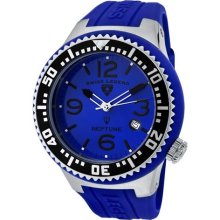 SWISS LEGEND Watches Men's Neptune Blue Dial Blue Silicone Blue Silic