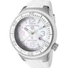 SWISS LEGEND Watches Men's Neptune White Mother Of Pearl Dial White Si