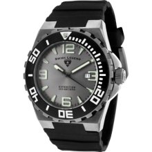 SWISS LEGEND Watches Men's Expedition Grey Dial Black Silicone Blak S