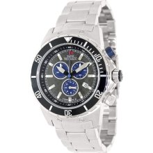 Swiss Precimax Men's Pursuit Pro SP13287 Silver Stainless-Steel Swiss Chronograph Watch with Grey Dial