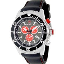 Swiss Precimax Men's Pursuit Pro Sport SP13273 Black Silicone Swiss Chronograph Watch with Grey Dial