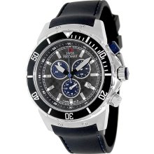 Swiss Precimax Men's Pursuit Pro Sport SP13274 Black Silicone Swiss Chronograph Watch with Grey Dial
