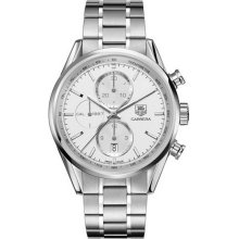 Tag Heuer CAR2111.BA0720 Watch Carrera Mens - Silver Dial Steel Case Automatic Movement