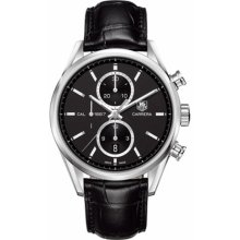 Tag Heuer Carrera 41mm Chrono Calibre 1887 Black Car2110.fc6266 B&p Ret: $5,400