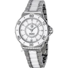 Tag Heuer Formula 1 Diamond Accented White Ceramic Ladies Watch