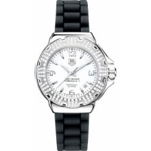 Tag Heuer Ladies Formula 1 Wac1215.bt0711 Diamond White Rubber Watch