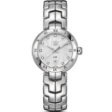 TAG Heuer Mini Link Watch with Silver Guilloche Dial, 29mm
