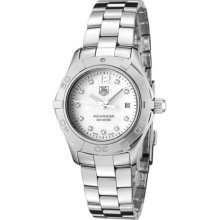 Tag Heuer Women's Aquaracer White Diamond White Mother Of Pearl Dial