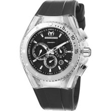 Technomarine 110043 Unisex Cruise Original Silicone Band Black Dial Watch