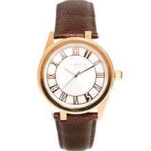 Ted Baker Leather Strap Watch TE1079 Brown