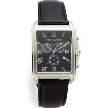 Ted Baker Stainless Steel Subdial Watch/Black - Black