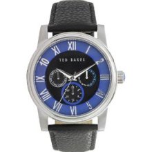 Ted Baker Straps Black/Blue Dial Men's Watch #TE1071