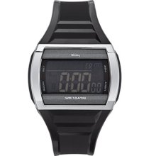 Tekday Children's Rectangular Digital Black Plastic Sport Watch