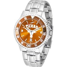 Texas Longhorns Competitor Texas Orange AnoChrome Steel Watch with Colored Bezel