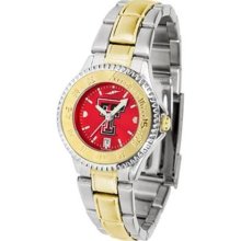 Texas Tech Red Raiders Ladies Stainless Steel and Gold Tone Watch