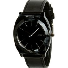 Time Teller Acetate Leather Watch - Women's Gray G