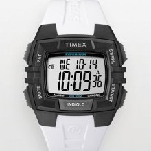 Timex Expedition Black & White Resin Digital Chronograph Watch -