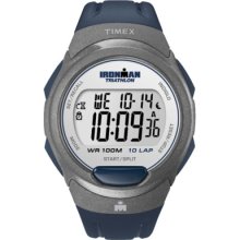 Timex Ironman Men's 10 Lap Watch - Blue/Grey