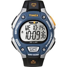 Timex Men's Ironman Full-Size Blue/Black 30-Lap Men's