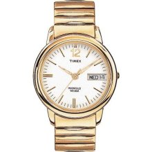 Timex Men's Quartz Gold-tone Stainless Steel Expansion Bracelet Watch
