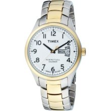 Timex Men's T2M458 T Series Perpetual Calendar Two-Tone Stainless Steel Bracelet Watch