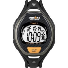 Timex Men's T5K335 Black Resin Quartz Watch with Grey Dial ...