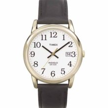 Timex T2h291 Mens Analog Casual Watch Brown Leather Strap 50m Wr Mineral Crystal