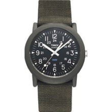 Timex T41711 Water Resistant Olive Green Strap Camper Analogue Watch