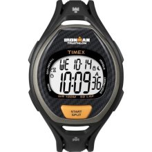Timex T5k335 Ironman Triathlon 50 Lap Men's Digital Watch Black/orange