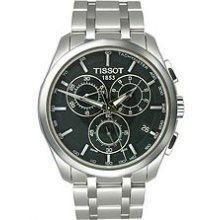 Tissot Couturier Steel Chrongraph Black Dial Men's Watch #T035.617.11.051.00