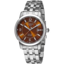 Tissot Men's PRC 200 Swiss Quartz Brown Dial Stainless Steel Bracelet Watch
