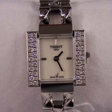 Tissot Swiss Watch Ladies T-twist 44 Diamonds 0.46 Carat Steel T0043091111001