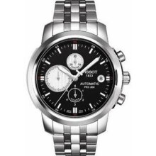 Tissot T0144271105101 Watch PRC 200 Mens - Black Dial Stainless Steel Case Automatic Movement