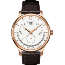 Tissot Tradition Rose Gold PVD Perpetual Mens Watch T0636373603700