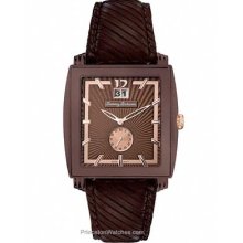 Tommy Bahama Mens Cairo Watch All Brown Design Leather TB1125