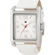 Tommy Hilfiger White Leather Ladies Watch 1781197