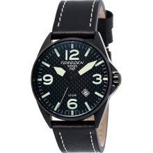 Torgoen Swiss Men's T10105 T10 Stainless-steel Case Carbon Aviation Watch
