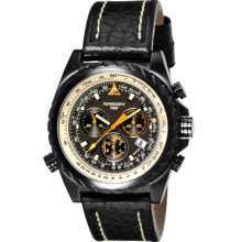 Torgoen T22 E6B Flight Computer Watch - Black Leather Strap T22101