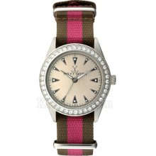 Toy Watch Vintage Lady Green And Pink Strap Watches