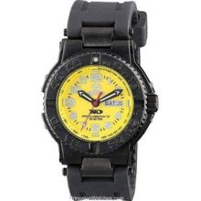 Trident by Reactor - Yellow Dial - Rubber Strap - Black Nitride -