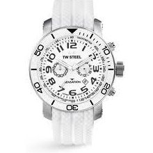 Tw Steel Tw834 Watch Sensation Mens - White Dial Stainless Steel Case Quartz