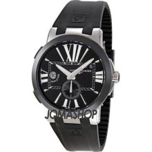 Ulysse Nardin Executive Dual Time Black Dial Automatic Mens Watch ...