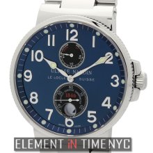 Ulysse Nardin Maxi Marine Chronometer 1846 Stainless Steel Blue Dial