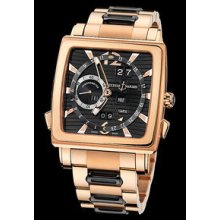 Ulysse Nardin Quadrato Dual Time Perpetual Rose Gold Watch 326-90-8M/92