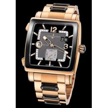 Ulysse Nardin Quadrato Dual Time Rose Gold Watch 246-92CER-8M/692