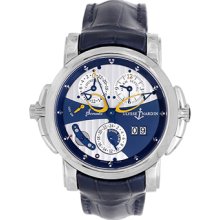 Ulysse Nardin Sonata Dual Time 18k White Gold Men's Watch 660-88/213