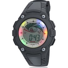 Unisex Chronograph PU Digital Wrist Automatic Watch