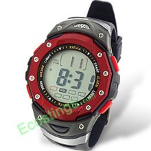 Unisex Digital Multifunction Water Resistant Sports Watch Dark Blue