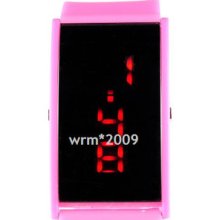 Unisex Silicone Band Red Led Digital Display Sports Wrist Watch Dz01