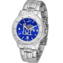 University of Memphis Tigers Men's Stainless Steel Dress Watch